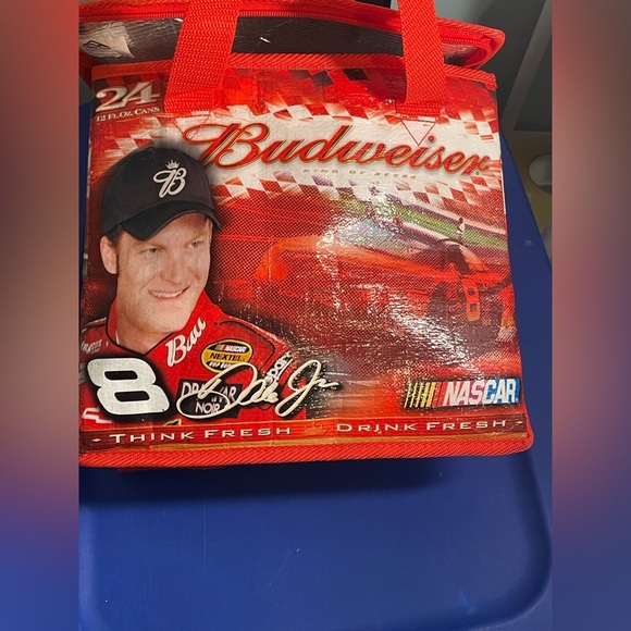 Kolder Case 2005 Nascar Budweiser Dale Earnhardt Jr 24 Can Zipper Cooler vintage - Picture 2 of 9